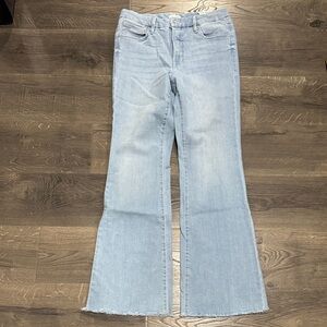 Good American Light Blue Flare Jeans